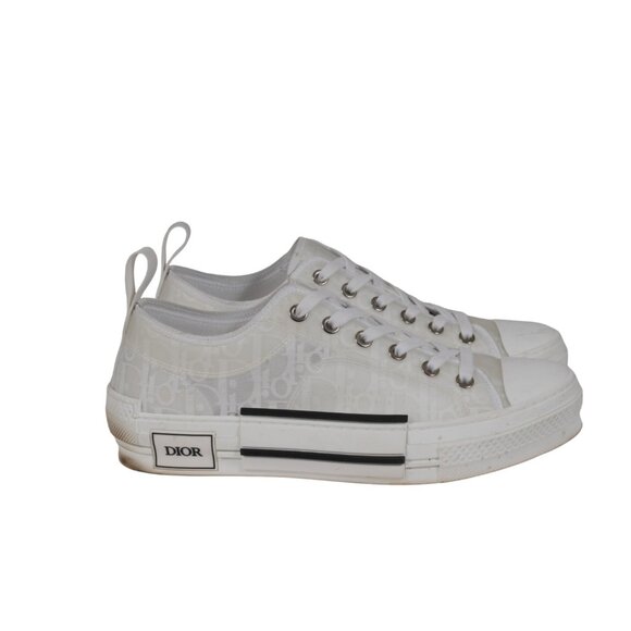 Christian Dior Womens B23 Low Top Sneakers US 5 EU 38 White Oblique Trainers - Picture 8 of 11